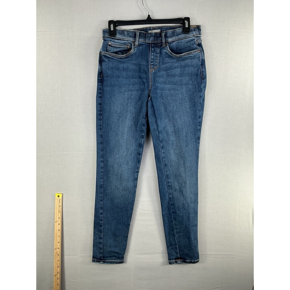 Falls Creek Women's Jeans Size S Stretch Denim Blue Slim Straight Mid Rise